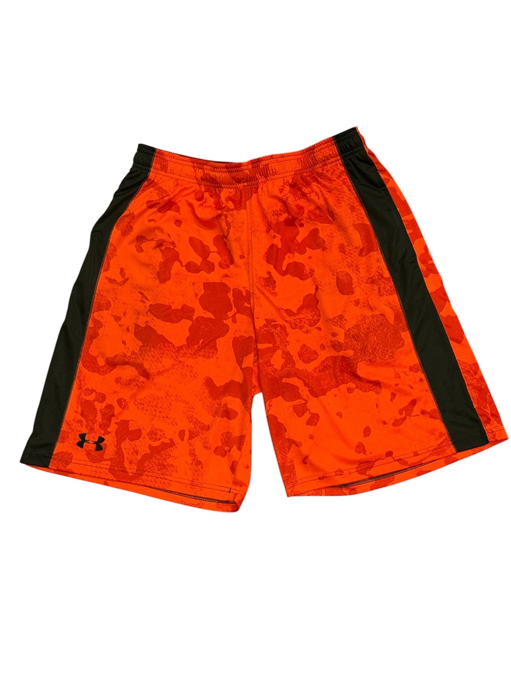 orange under armour shorts